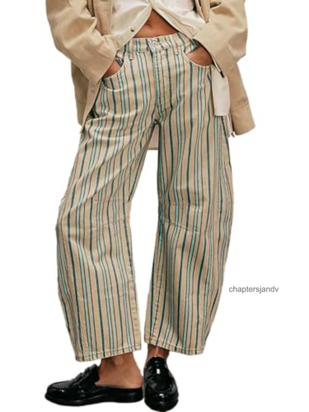 Women Floral Print Mid Rise Wide Leg Barrel Jeans Sweatpants